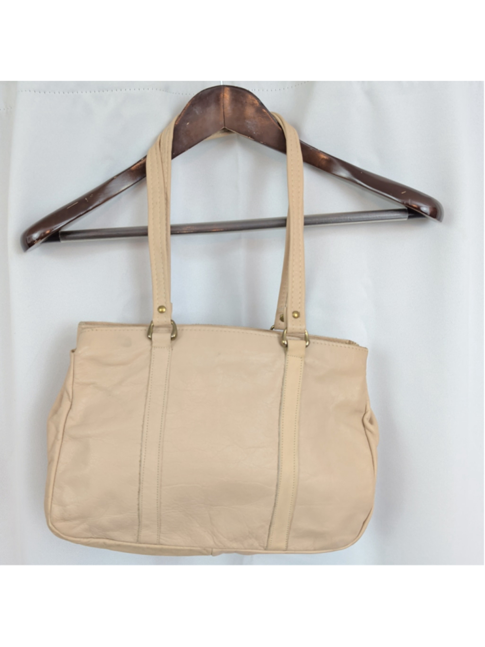 Vintage Leather Tote Styled Purse
